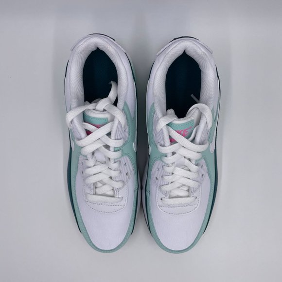 Nike Air Max 90 LTR White / Green Womens Shoes - Picture 5 of 8